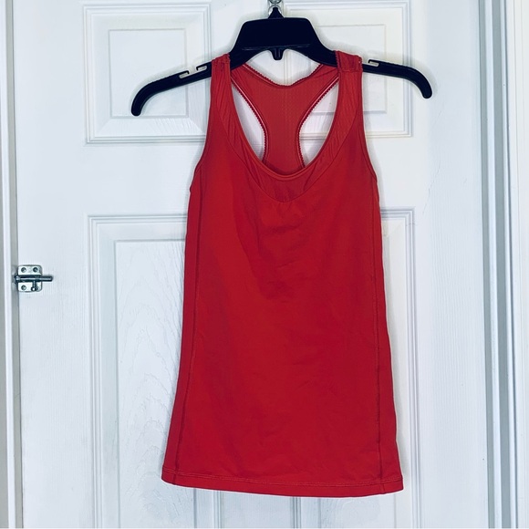 Lululemon Red Racerback Tank Size 4 - Picture 1 of 8